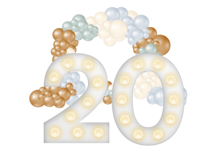 Red Carpet Classic balloon decor look by PopPop Events