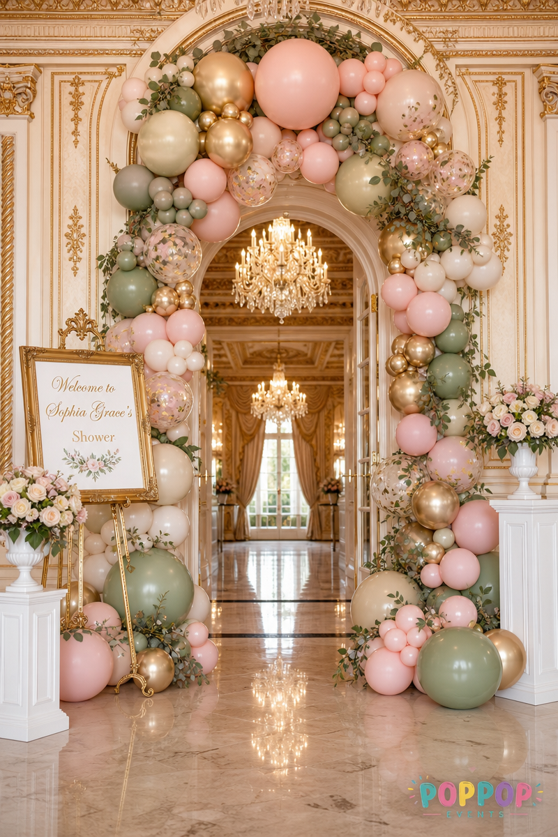 Luxury balloon decor in Palm Beach by PopPop Events