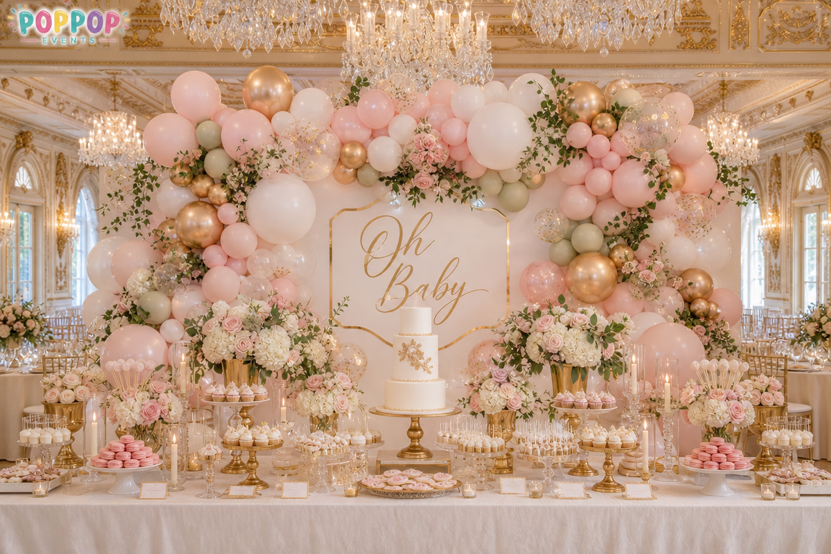 Luxury balloon decor in Palm Beach by PopPop Events