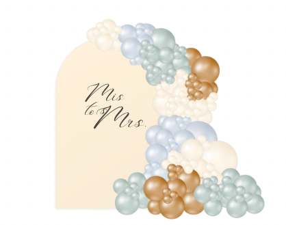 Winter Wonderland balloon decor look by PopPop Events